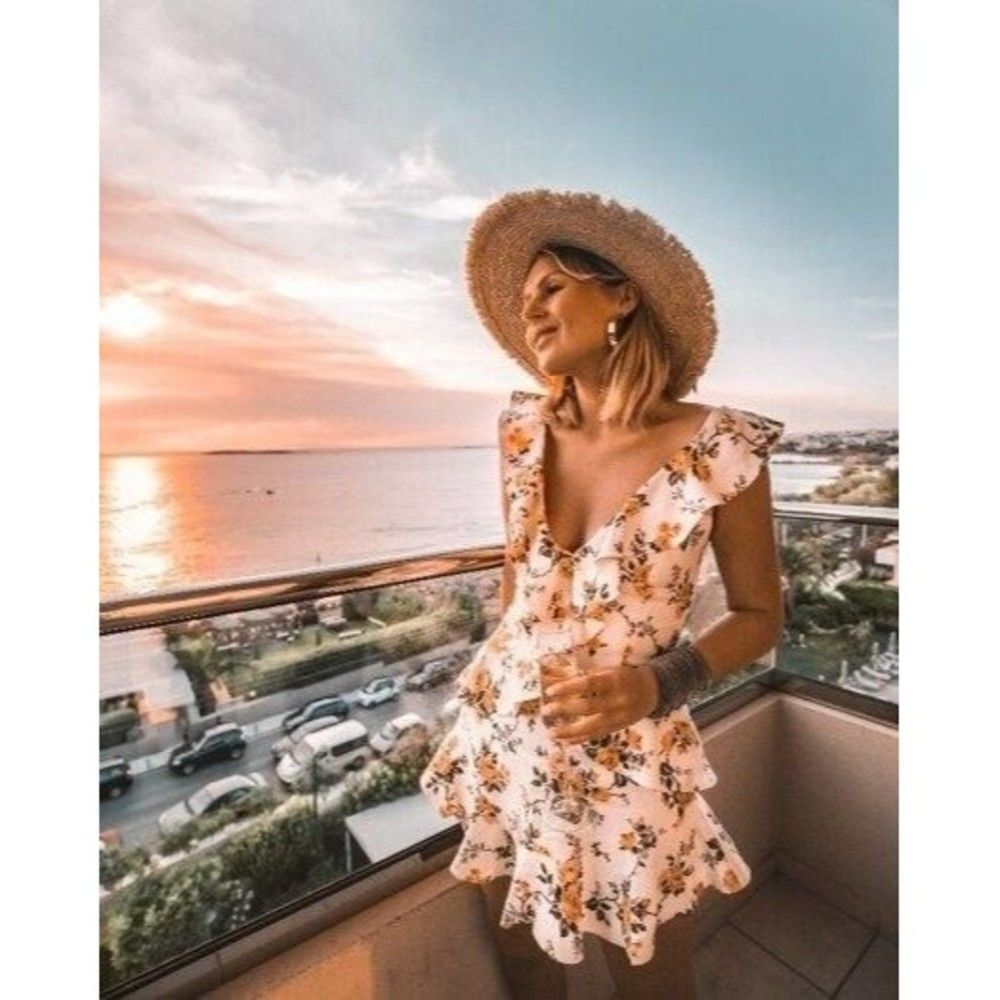 NWT. ZIMMERMANN Floral Print Mini Dress AU1 / US 6 - Picture 11 of 16
